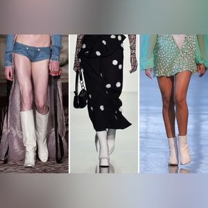 Free People White Willa Leather Ankle Boot